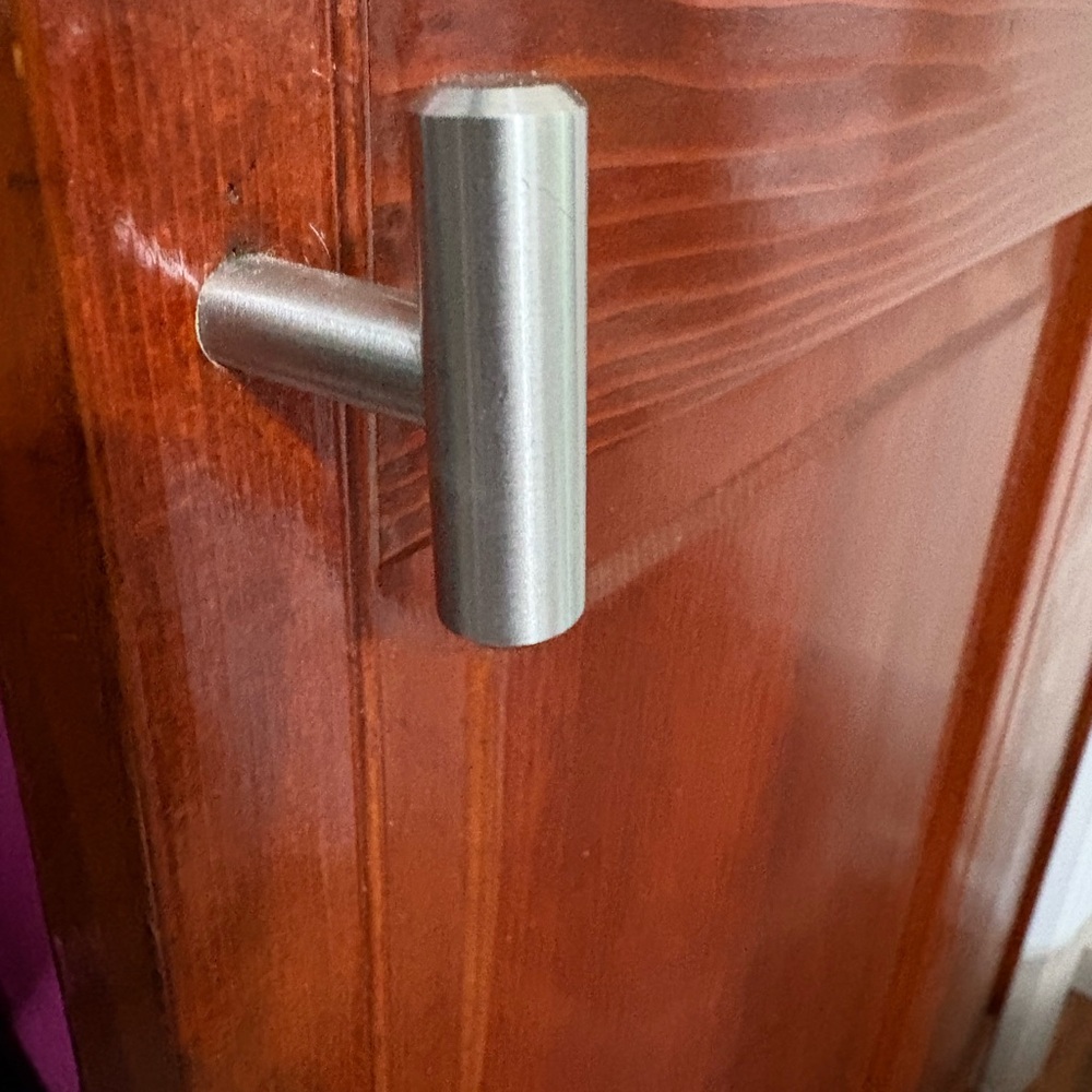 Frosted Nickel Cabinet Handle - unopened.  Pack of 3